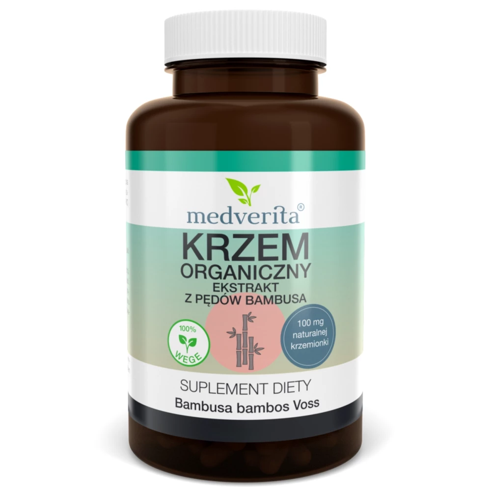 Medverita - Krzem Organiczny ekstrakt z pędów bambusa - 60 kapsułek